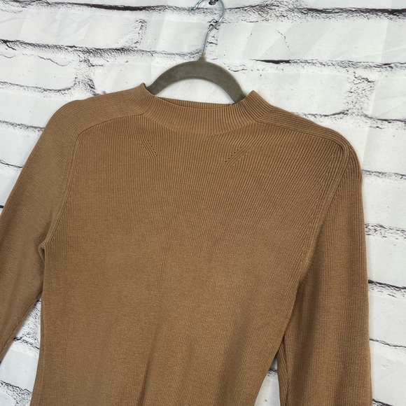 Louis Vuitton Unisex Silk Ribbed Sweater Knit Top Brown Size S Made in Italy - Picture 8 of 15
